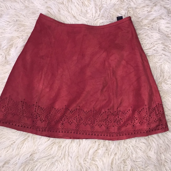 Express Dresses & Skirts - Express suede mini skirt